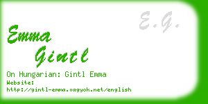 emma gintl business card